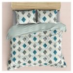 Pekozi 100% Cotton Bedsheets For Queen Size Bed, 1 Queen Size Bedsheet For Double Bed Sheet Cotton (90 X 100 Inches) With 2 Pillow Covers | 144 Tc | Green