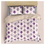 Pekozi 100% Cotton Bedsheets For Queen Size Bed, 1 Queen Size Bedsheet For Double Bed Sheet Cotton (90 X 100 Inches) With 2 Pillow Covers | 144 Tc | Purple